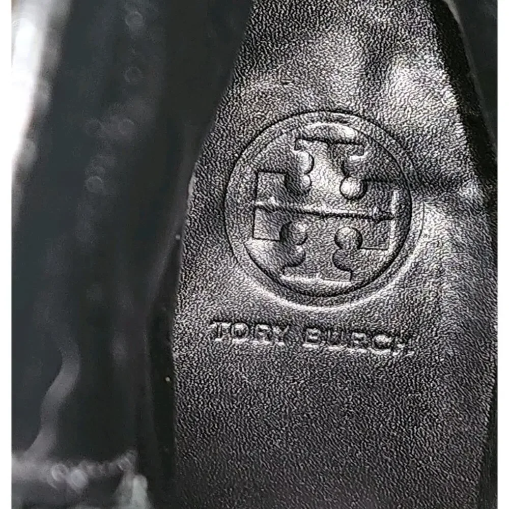 Tory Burch Bennie Moto Black Leather Boots Women’s Size 10M